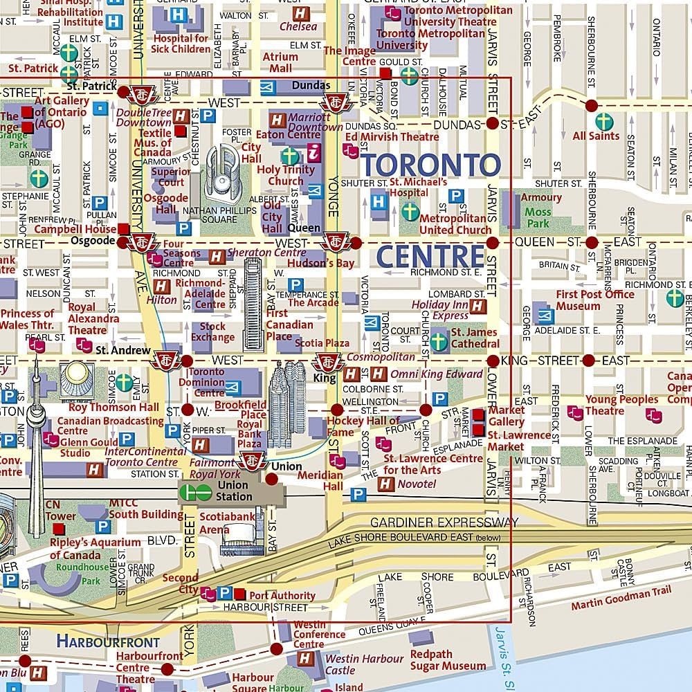 Zoomed In map or Toronto